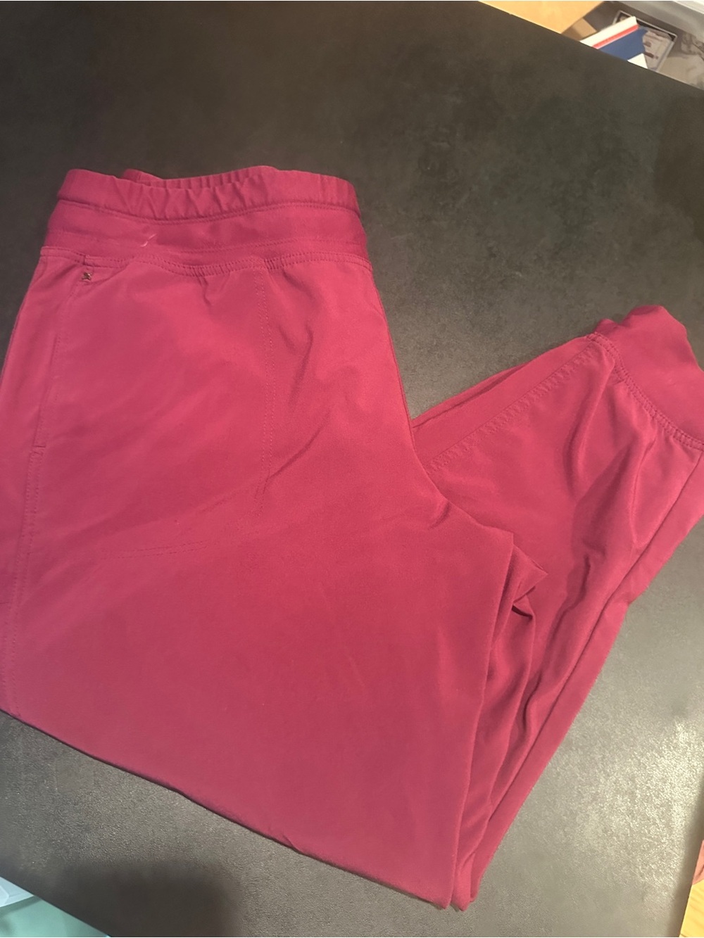 2X petite Cherokee Maroon Jogger scrubs